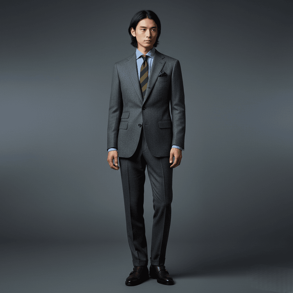 チャコールグレー single