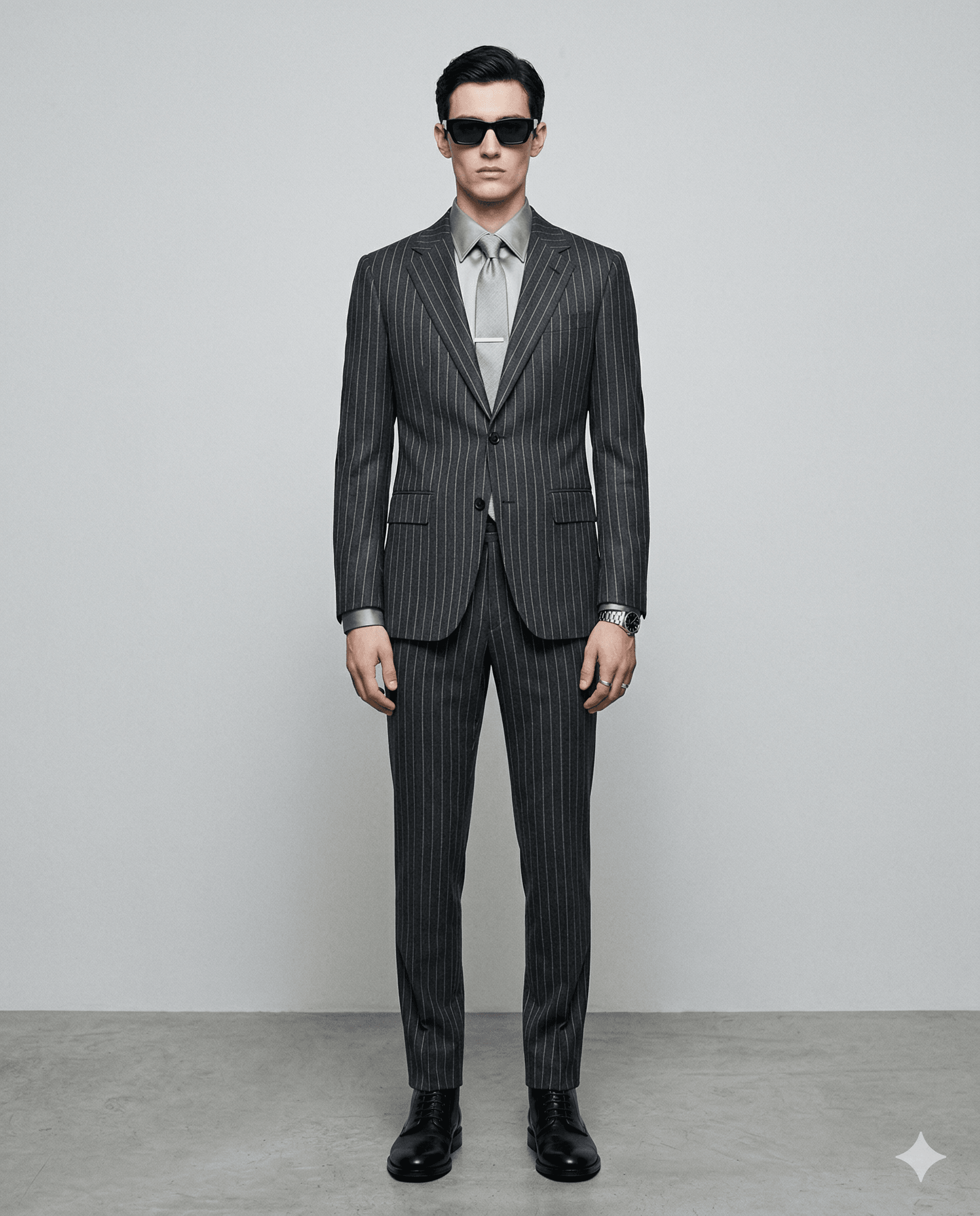 チャコールグレー single