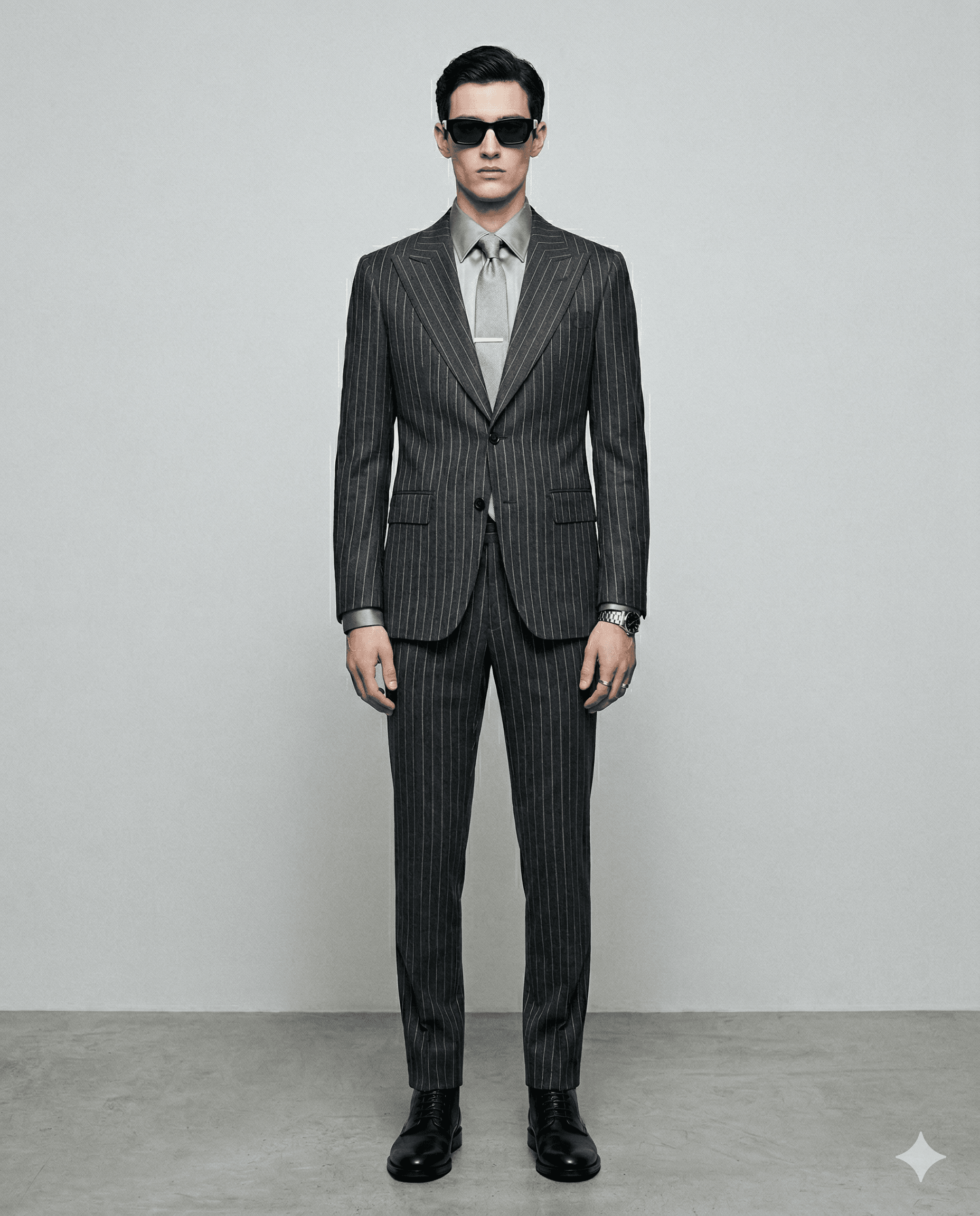 チャコールグレー single