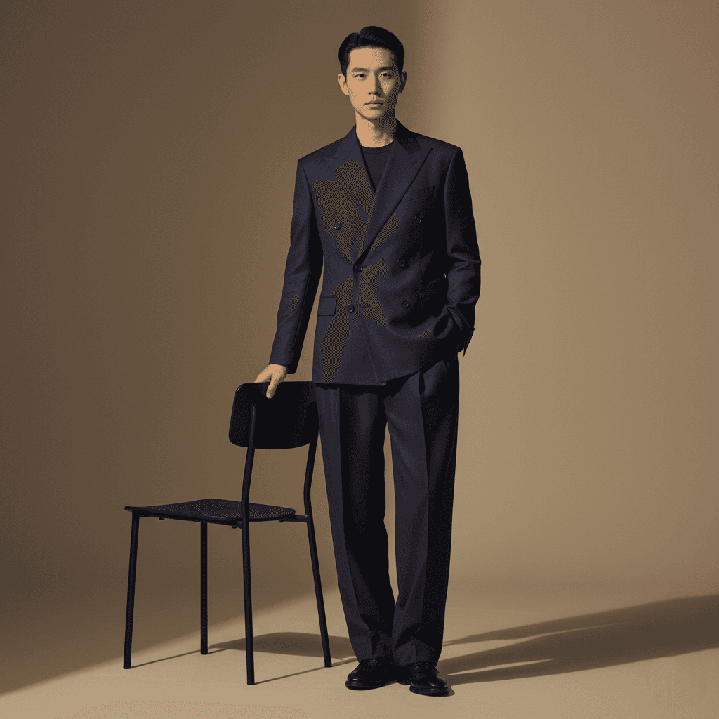 ネイビーブルー double